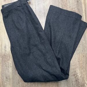 Banana Republic Charcoal/Black High Waited Baggy Office Pants, Size 6